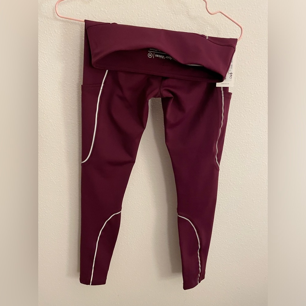 Outdoor Voices FrostKnit 7/8 Leggings - XS - Beet Juice